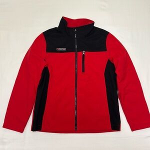 Mountain Xpedition Youth XL Red and Black Fleece Zip-Up